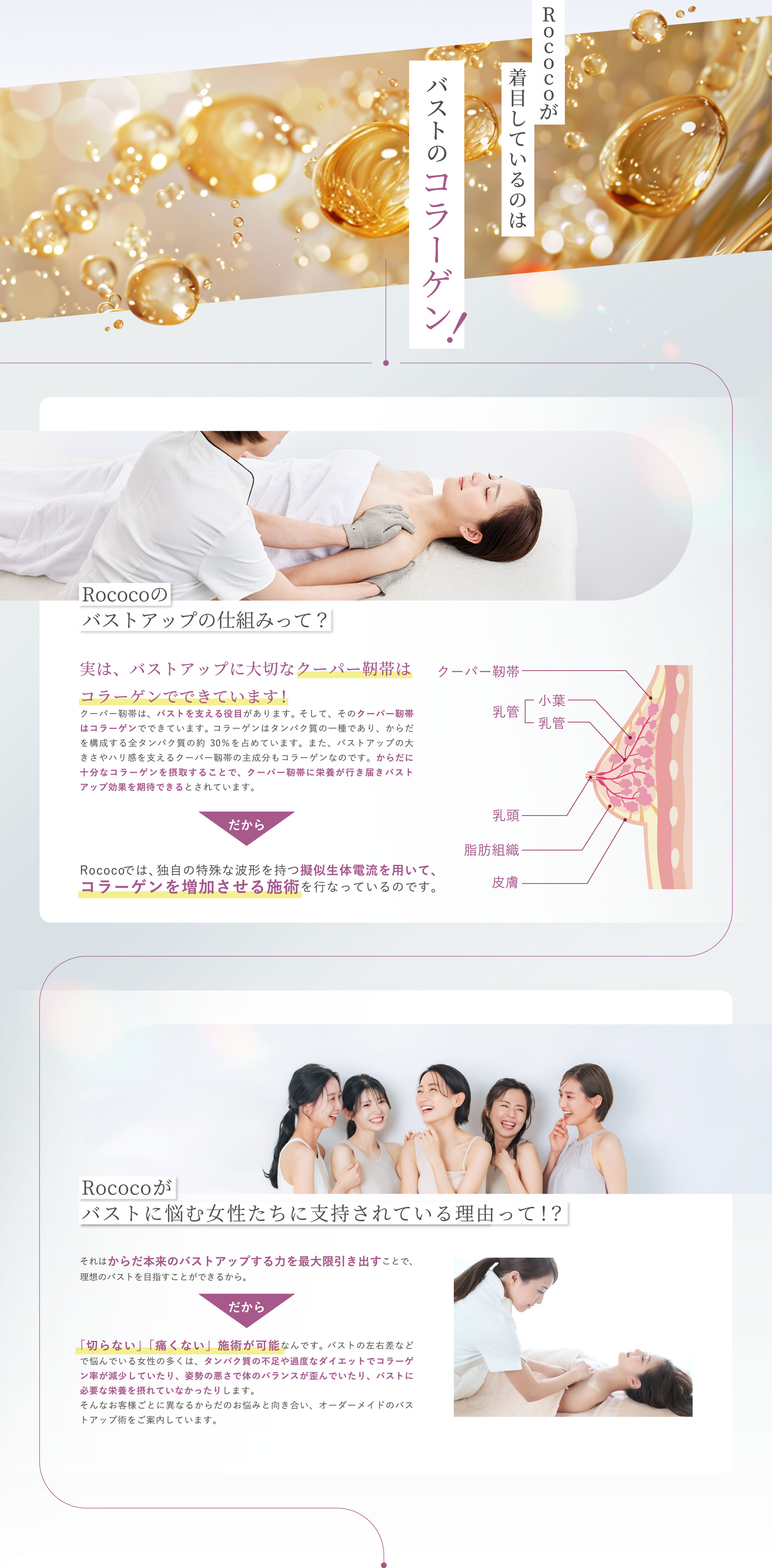 バストのコラーゲン